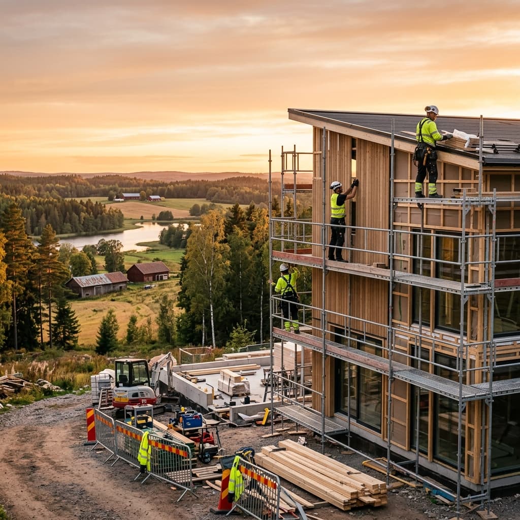 Hantverkare i arbete